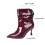 Women's Pointed Toe PU Ankle Boots Size 6.5 6