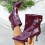 Women's Pointed Toe PU Ankle Boots Size 6.5 7