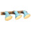VidaXL vidaXL Wall Lamp 25 W Distressed Blue 65x25 cm E27 1
