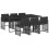 VidaXL vidaXL Garden Dining Set | Black 1