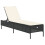 VidaXL vidaXL Sonnenliege mit Auflage Schwarz Poly-Rattan 1