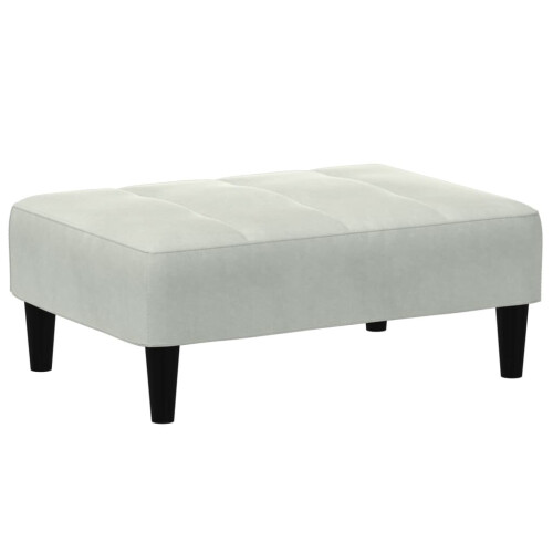 VidaXL vidaXL Fußhocker Hellgrau 77x55x31 cm Samt