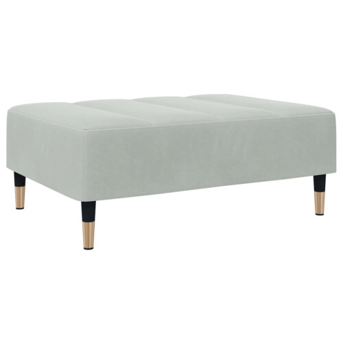 VidaXL vidaXL Fußhocker Hellgrau 77x55x31 cm Samt