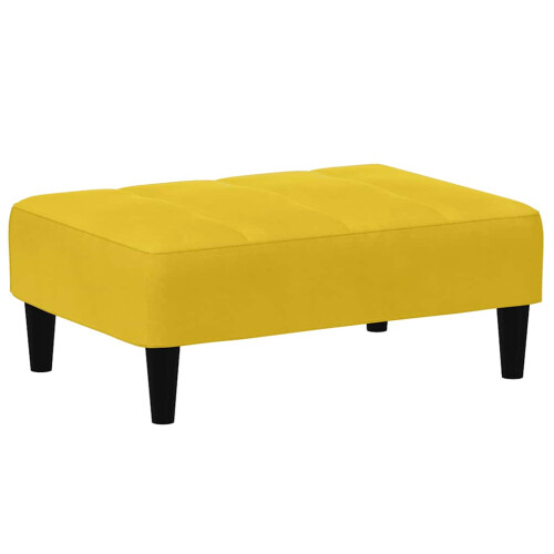 VidaXL vidaXL Fußhocker Gelb 77x55x31 cm Samt