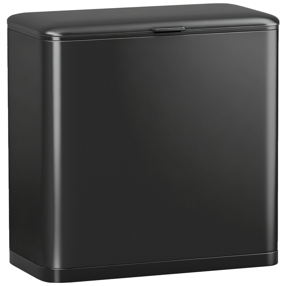 Homcom 8L Hanging Kitchen Bin, Rubbish Bin W/ Stay-Open Lid For Under Sink