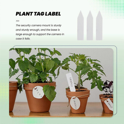 Étiquettes réutilisables PVC pour plantes, 100 pièces 1