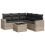 VidaXL vidaXL 6-tlg. Garten-Sofagarnitur mit Kissen Hellgrau Poly Rattan 1