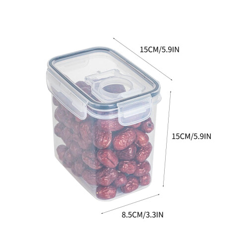 Airtight Clear Food Storage Containers 5-Piece Set 2