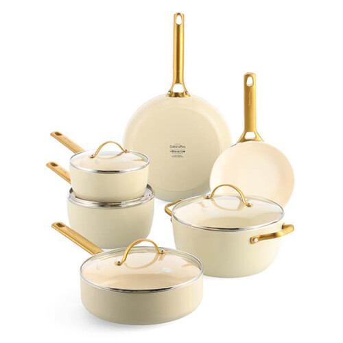 GreenPan GreenPan Padova Reserve 6 Piece Set Cream