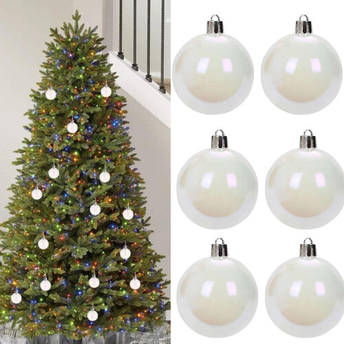 Jumbo-Glitzer-Weihnachtskugeln aus bruchsicherem Kunststoff 1