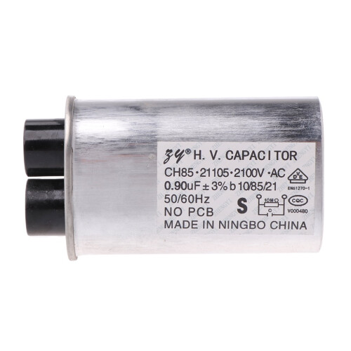 AC 2100V Microwave Oven High Voltage HV Capacitor 0.90μF Replacement Universal 1