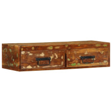 vidaXL TV-Wandschrank 80x30x19 cm Altholz Massiv