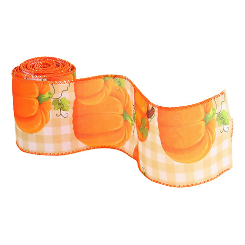 Herfstlint met verstevigde rand, polyester, 5,8 cm 1