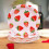 Erdbeer-Partygeschirr-Set – Rote Pappteller, Becher, 4