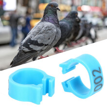 Taubenfußring 8mm 001–100 Nummern Blau