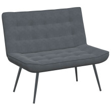 vidaXL Sitzbank Dunkelgrau 110x74x84 cm Samt