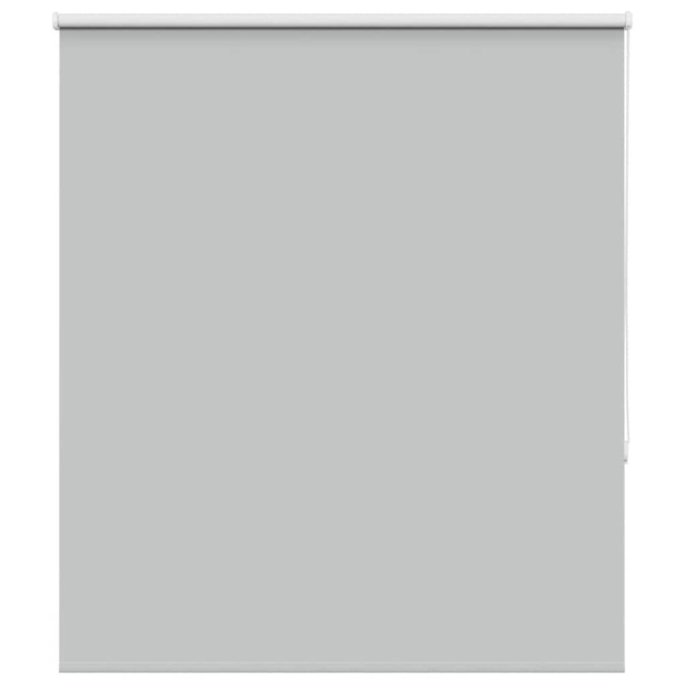Vidaxl Roller Blind Blackout Light Grey 140X130 Cm Fabric Width 136.6 Cm Polyester