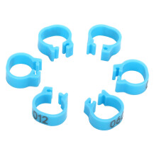 Geflügel Kennzeichnungsring 8mm 001–100 Blau