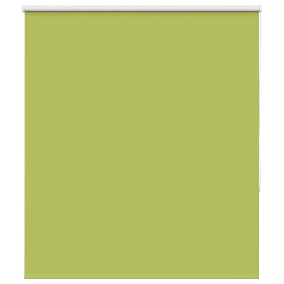 Vidaxl Roller Blind Blackout Leaves Green 125X130 Cm Fabric Width 121.6 Cm Polyester