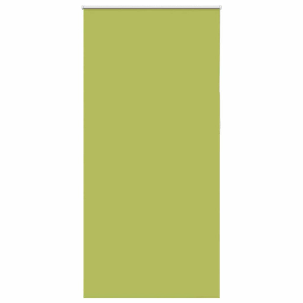 Vidaxl Roller Blind Blackout Leaves Green 115X210 Cm Fabric Width 110.7 Cm Polyester