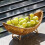 Bootvormige rotan fruitmand 29x12cm 4