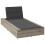 VidaXL vidaXL Sonnenliege mit schwebender Auflage Hellgrau Poly Rattan 1