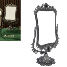 Vintage Double Side 360 Rotating Makeup Mirror Zinc Alloy 38.3x22cm