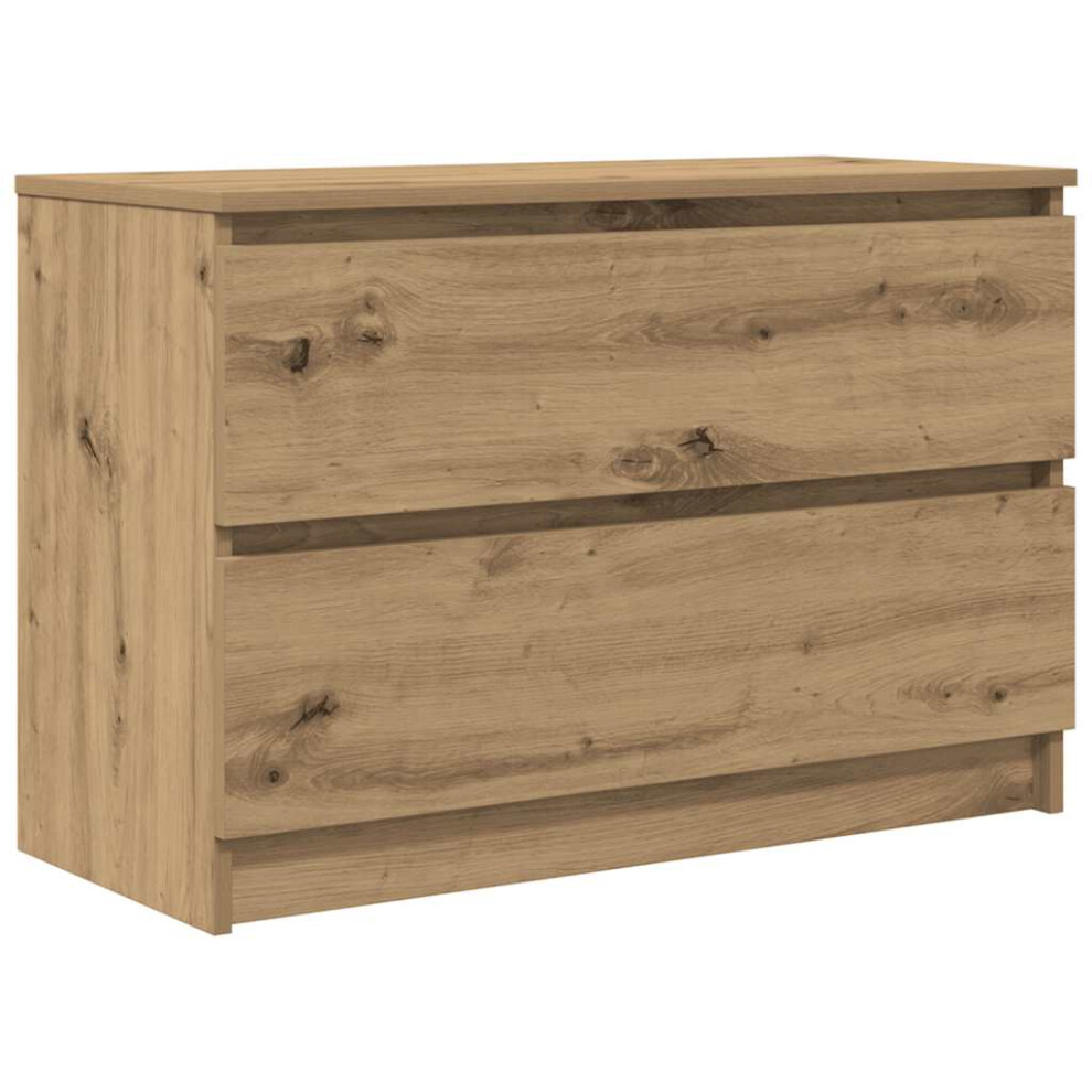 VIDAXL TV Cabinet Artisan Oak Engineered Wood Brown - Image 2