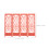 Παραδοσιακό Μίνι Πτυσσόμενο Διαχωριστικό Δωματίου με Σήτα 1 Συσκευασία 6