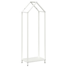 vidaXL Brennholzregal Weiß 40x25x120 cm Kaltgewalzter Stahl