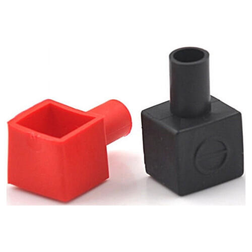 2Pcs Motorcycle Terminal Rubber Covers Battery Sleeve Insulation Cap 1