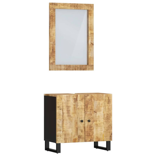VidaXL vidaXL 2-tlg. Badmöbel-Set Massivholz Mango