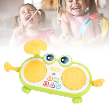 Kids Musical Toy Drum Set with Drumsticks, ABS Material, Requires 3xAA Batteries