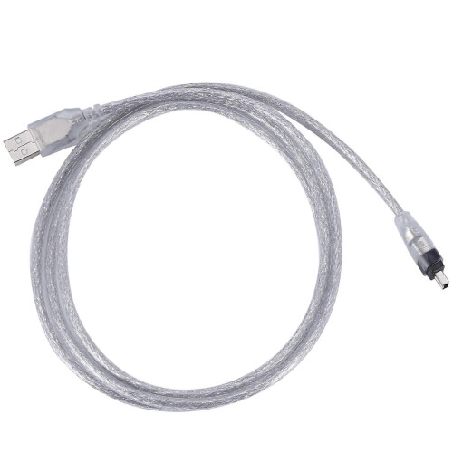 Câble adaptateur USB vers Firewire DV IEEE 1394 à 4 broches de 1,5 m pour caméra PC