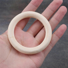 30 anneaux en bois de 70 mm, cercles en bois pour loisirs créatifs, supports de plantes en macramé, décorations et plus encore.