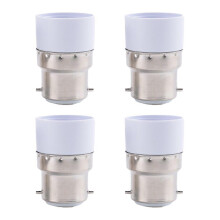 Adaptateur pour ampoule AC 220V B22 vers E14, lot de 4