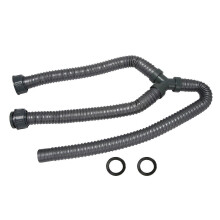 Tuyau de vidange en Y en PVC pour machine à laver (1 m) - Raccord de tuyau pour machine à laver