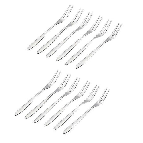 12 fourchettes dessert inox 13cm