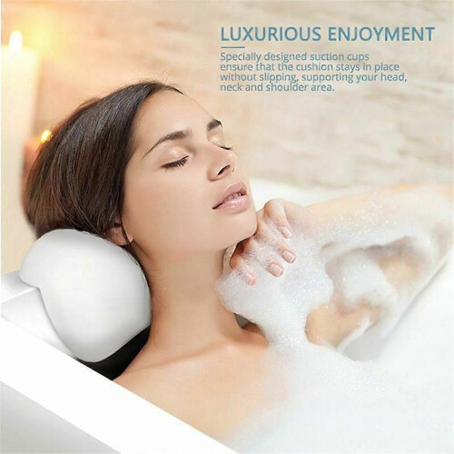 Oreiller bain SPA antidérapant - Appui-tête baignoire, doux imperméable, ventouses