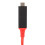 Type-C to HDMI Adapter Cable 6ft 4K USB 3.1 Charging Red 3