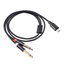 Câble USB-C vers double jack 6.35mm for smartphone