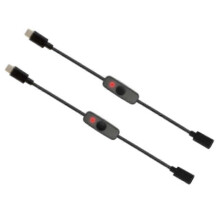 Commutateur USB Type C avec indicateur, câble d'extension mâle-femelle pour appareils dotés de ports 4B 2P