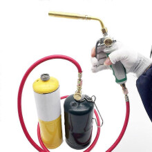 Chalumeau de brasage professionnel à double interrupteur pour gaz propane, tuyau de 1,6 m, outil de soudage à la flamme.