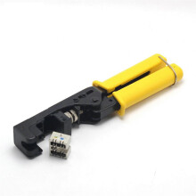Pince à sertir pour modules de câbles réseau RJ45 avec crochet et coupe-fil