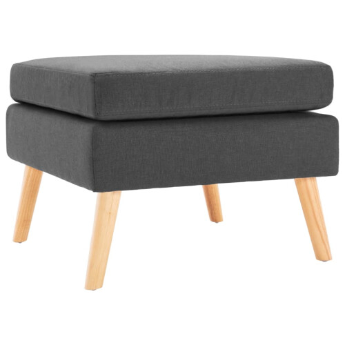 VidaXL vidaXL Fußhocker Dunkelgrau Stoff
