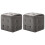 VidaXL vidaXL Pouf 2 Stk. Grau 30x30x30 cm Samtstoff 1