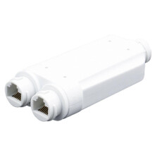 Répéteur PoE étanche à 2 ports IP66 10/100 Mbps, extension PoE 1 vers 2 avec IEEE 802.3af/at 48 V pour usage extérieur