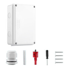 Boîte de jonction étanche en ABS, boîte de raccordement extérieure, boîtier d'alimentation en plastique, génie électrique général