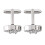 2 boutons manchette diamant - Homme/femme - Cadeau 1