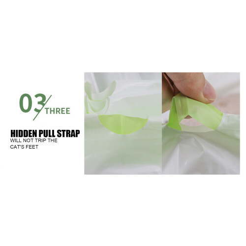 Thick Durable Plastic Cat Litter Filter Bag for Pet Cat Litter Reuse 2